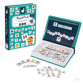 【法國Janod】磁鐵遊戲書-英文字母拼字