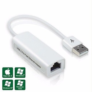 ☆YoYo 3C☆帶線型 USB2.0網路卡/Mac免驅動/支援支援Win7 64bit/支援10/100Mbps