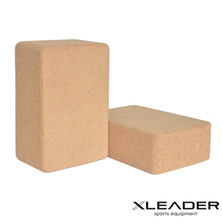 【Leader X】環保軟木高密度抗壓瑜珈磚 加重款7.5cm 單入| 伸展輔具 穩定支撐(臺灣24h出貨)
