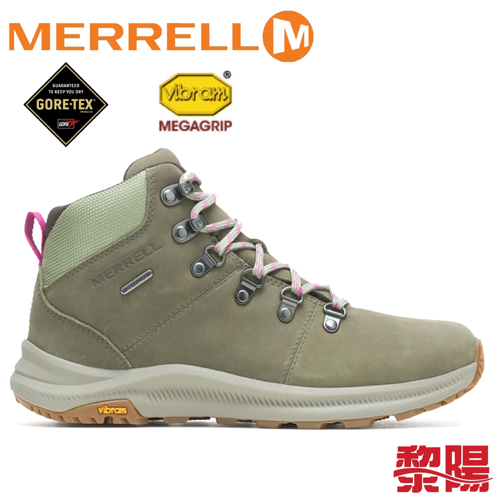 MERRELL 美國 ONTARIO 2 MID WATERPROOF 高筒健行鞋 女款 松綠 32ML135474