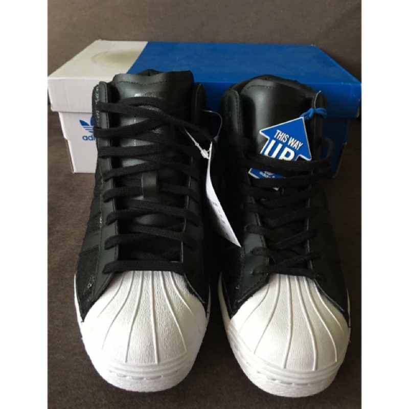 全新Adidas經典Superstar Up 經典亮片霧黑