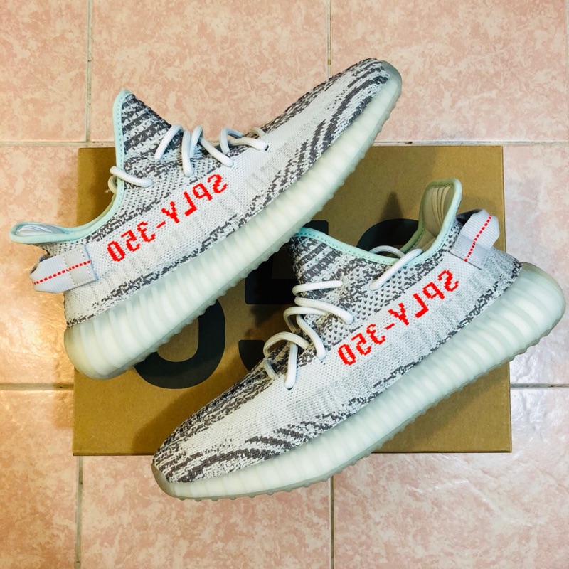 @SIX@限量 ADIDAS ORIGINALS YEEZY BOOST 350 V2 BLUE TINT 9.5號!