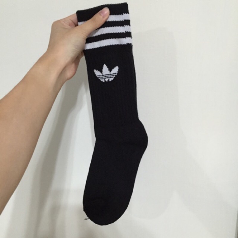 Adidas三葉草長筒襪