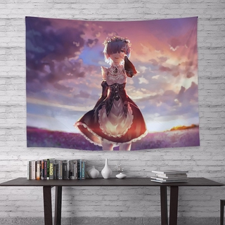 6 動漫從零開始的異世界生活ins背景布墻布女生房間臥室裝飾掛布 蝦皮購物