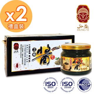【弘益】100%純黑芝麻醬(250g/入)2入 禮盒 綿密口感超高鈣