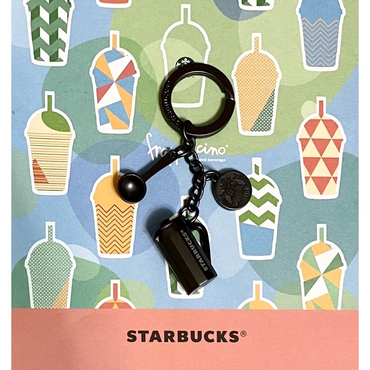 🟡全新現貨🟡Starbucks星巴克 2020 霧黑經典鑰匙圈 星巴克女神 LOGO 咖啡經典鑰匙圈