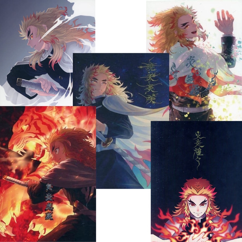 5本套裝 鬼滅之刃 彩色畫冊 煉獄杏壽郎 大哥 炎柱 同人作品/ 夜明けグラデーション(煉獄杏寿郎×竈門炭治郎)