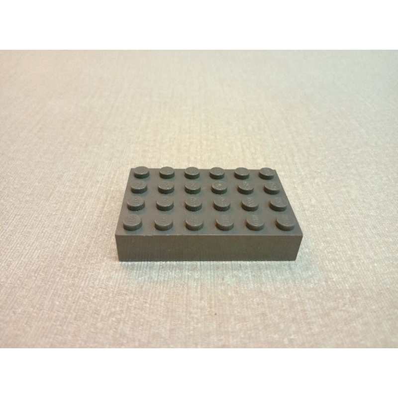LEGO 樂高 2356 DK灰 舊深灰色 4x6 磚（二手）