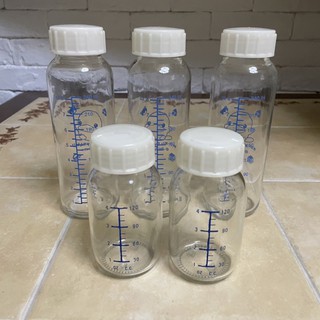 KU KU DUCKBILL 玻璃奶瓶 母乳儲存瓶 240ml 120ml （二手）