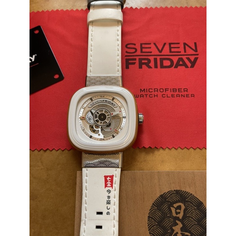SEVENFRIDAY P1B-3 日本 櫻花木 浮世繪 機械錶 47mm 七個星期五P1B 03 陶瓷 聯名 限量發售