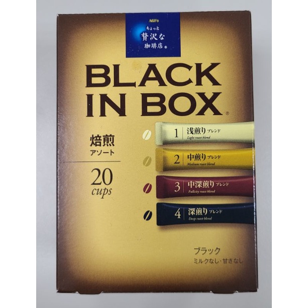 即期出清 日本製 20入 AGF MAXIM 4種風味綜合黑咖啡 (40g)