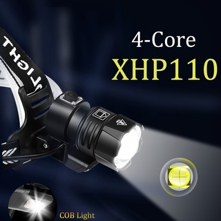 80000lm XHP110 强力頭燈带COB頭燈XHP90.3 USB LED頭燈XHP70 18650可充電變焦頭燈