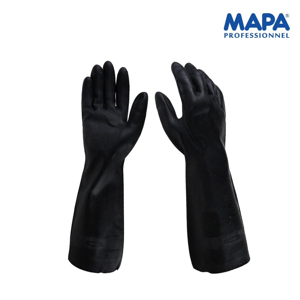 MAPA 耐溶劑手套 耐酸鹼手套 加長手套 長度41cm 工作手套 耐磨防油止滑手套 防刺手套 450