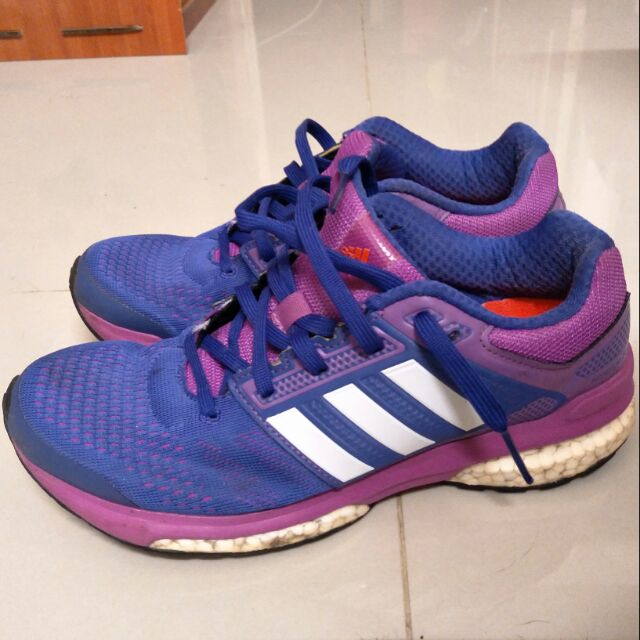 Adidas boost 藍紫色慢跑鞋