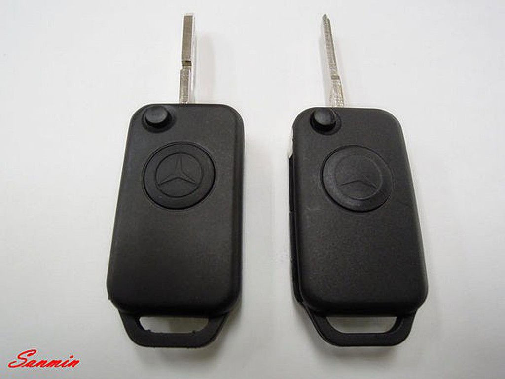 ＜小王鎖印社＞BENZ 賓士 汽車鑰匙 紅外線 單鍵  摺疊鑰匙替換外殼 W202 W210 S320
