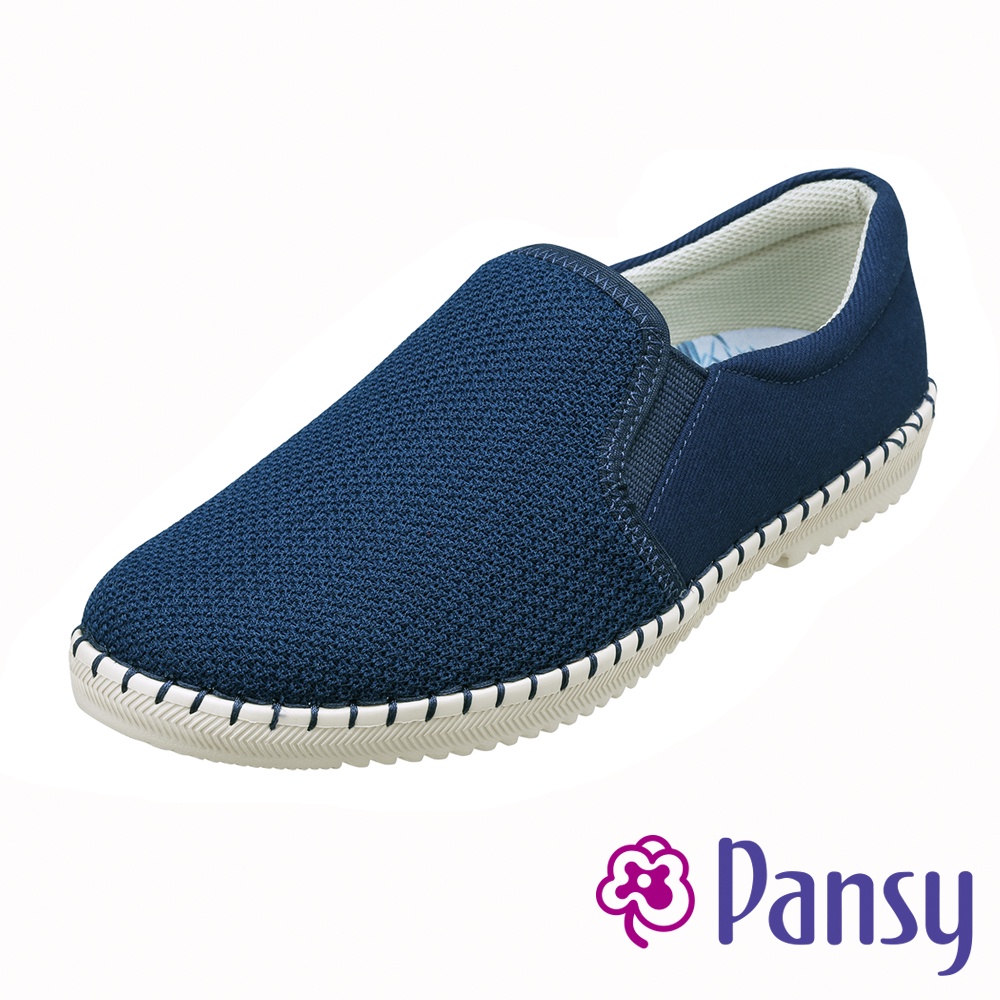 【PANSY】 素面休閒女包鞋 藍色 1427