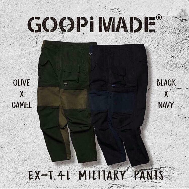Goopimade EX-T.4L MILITARY Pants 黑籃