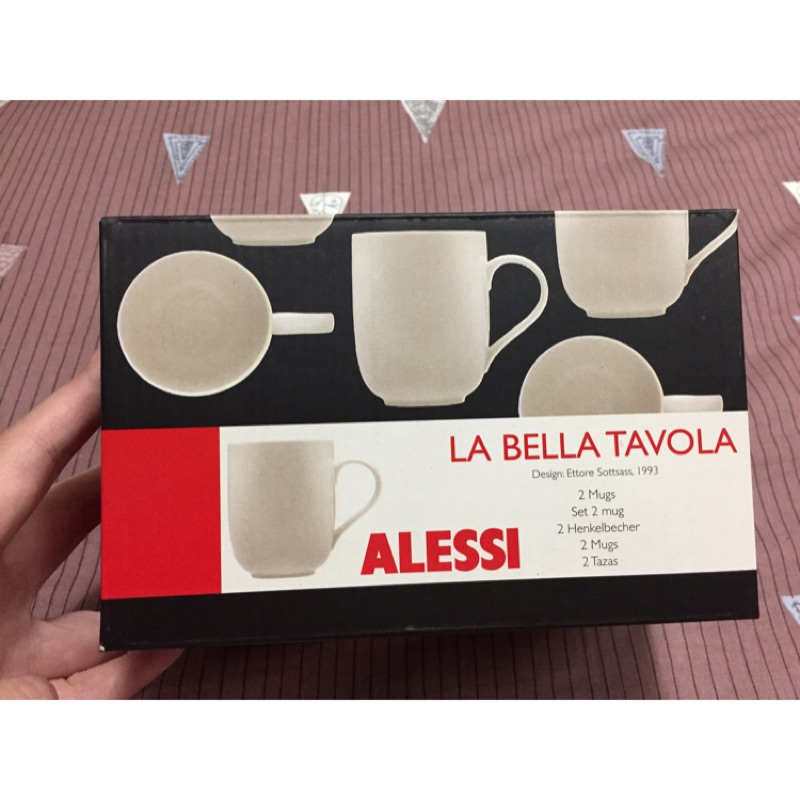 《雷斯里小店》Alessi 德國 對杯組 馬克杯 白色