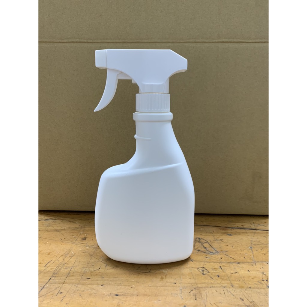 『現貨 快速出貨』台灣製 400ML HDPE 2號瓶 握把噴瓶 HDPE+PP 白色 可分裝酒精/次氯酸水