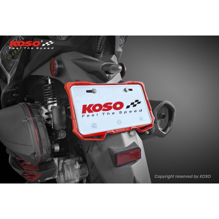 【DCR】KOSO X1導風大牌框 新式小七碼白牌專用 車牌框