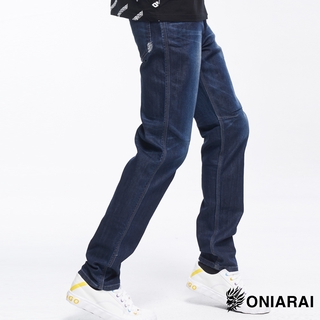 BLUE WAY 鬼洗 ONIARAI - COOL MAX低腰直筒褲(水洗藍)