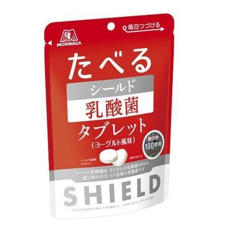 森永乳酸菌錠「SHIELD乳酸菌TABLET」 養樂多口味 乳酸菌糖 約21錠日本帶回 保存期限至2020.02