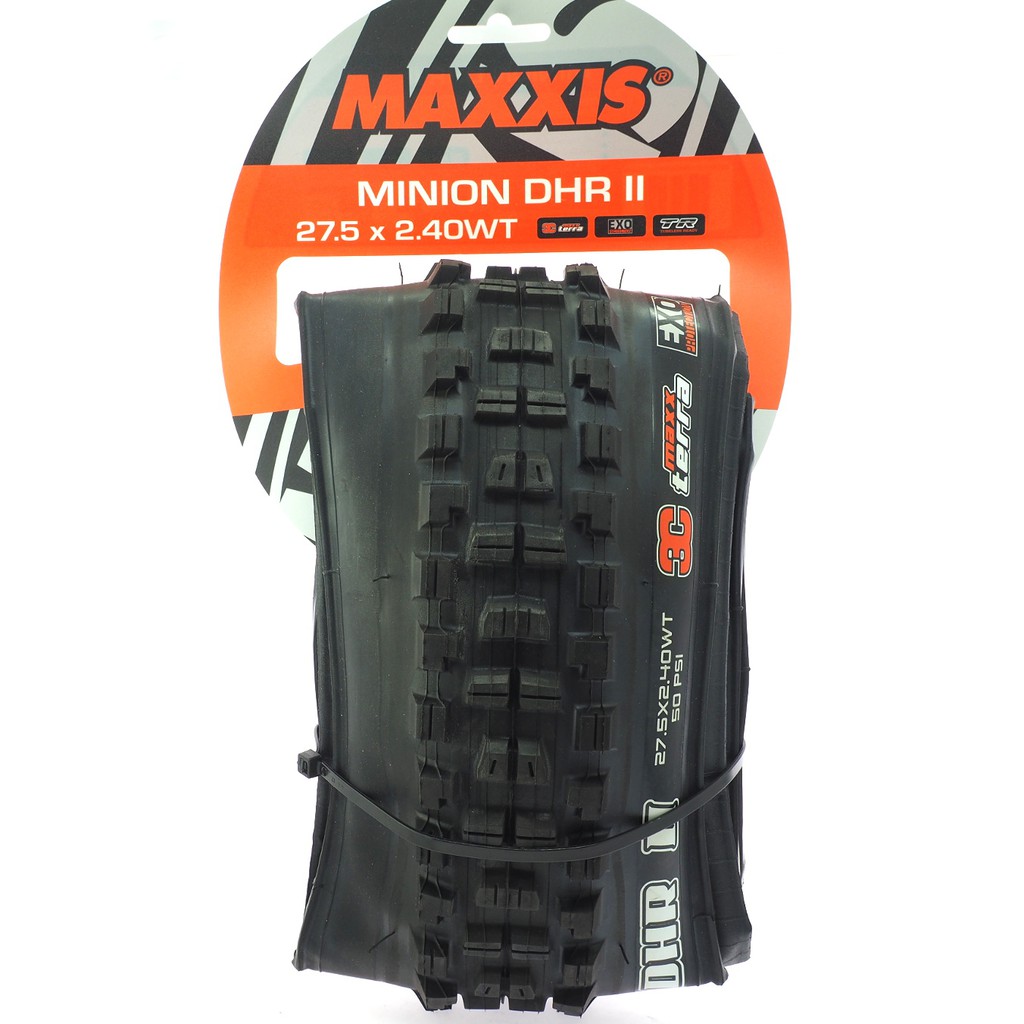 MAXXIS MINION DHR II 27.5x2.4WT EXO TR 3CT可折登山車無內胎外胎TUBELESS