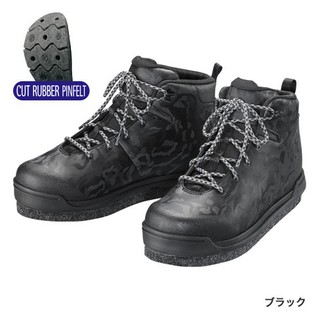 SHIMANO FS-080T 橡膠毛氈釘鞋 三合一鞋底 可換底 黑色/銀色 鞋面採用髒污容易清潔的合成皮素材