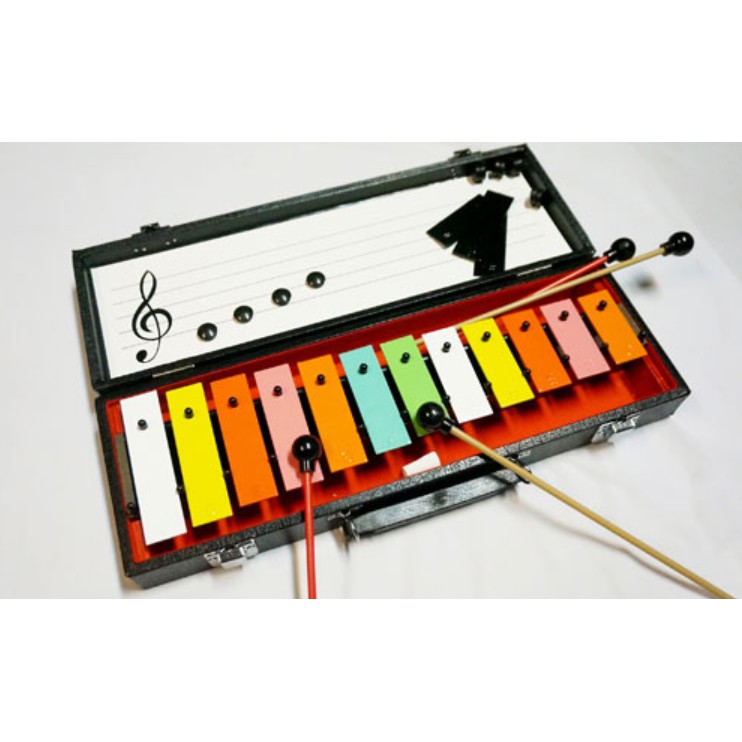 彩色12音鋁製鐵琴,無毒環保漆 (有顏色漆)