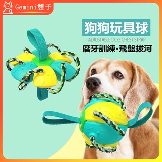 飛盤玩具 狗狗戶外訓練拉繩 寵物互動耐咬磨牙益智玩具 小型犬中型犬大型犬拔河玩具 寵物用品