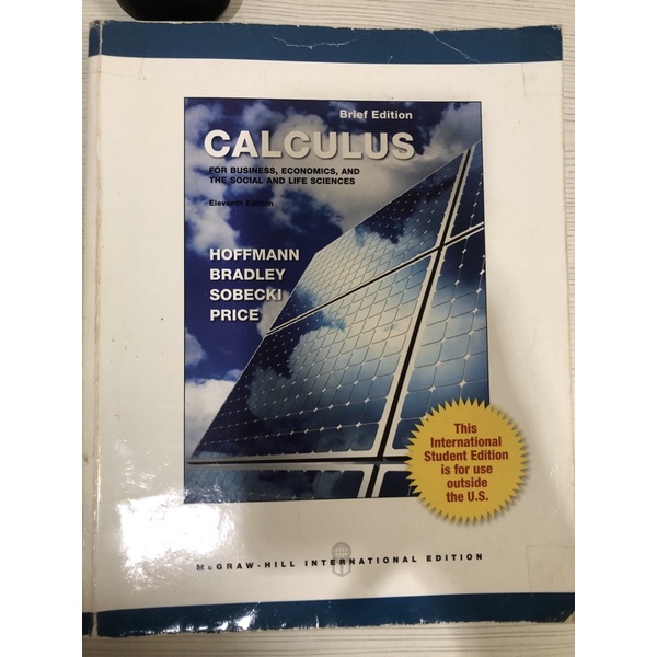 商學院微積分（原文書）calculus 11e