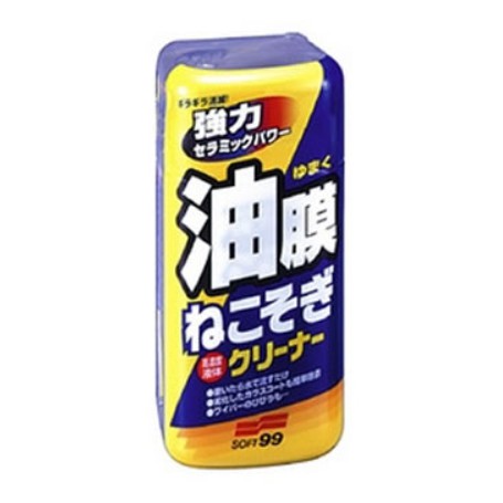 日本 SOFT99 新連根拔除玻璃油膜去除劑 油膜去除劑 去除玻離污垢 油垢