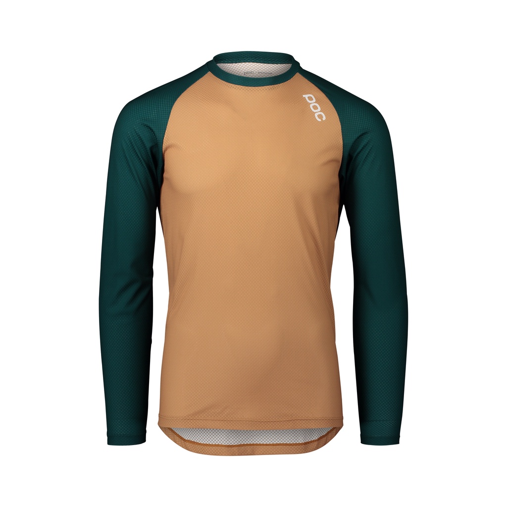 POC MTB Pure LS Jersey登山車車衣 Moldanite Green/Aragonite Brown