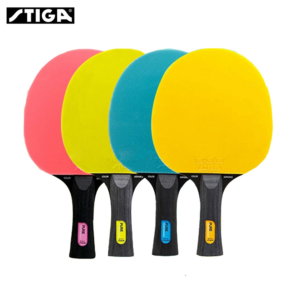 Stiga Pure Color Advance 系列乒乓球拍 5 層刀片雙粉刺橡膠乒乓球拍