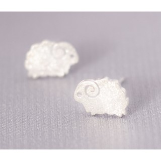 19元特區 小綿羊 925銀 純銀 純銀針 迷你 耳針 耳環 耳飾【薇兒的私藏箱wei's Accessories】