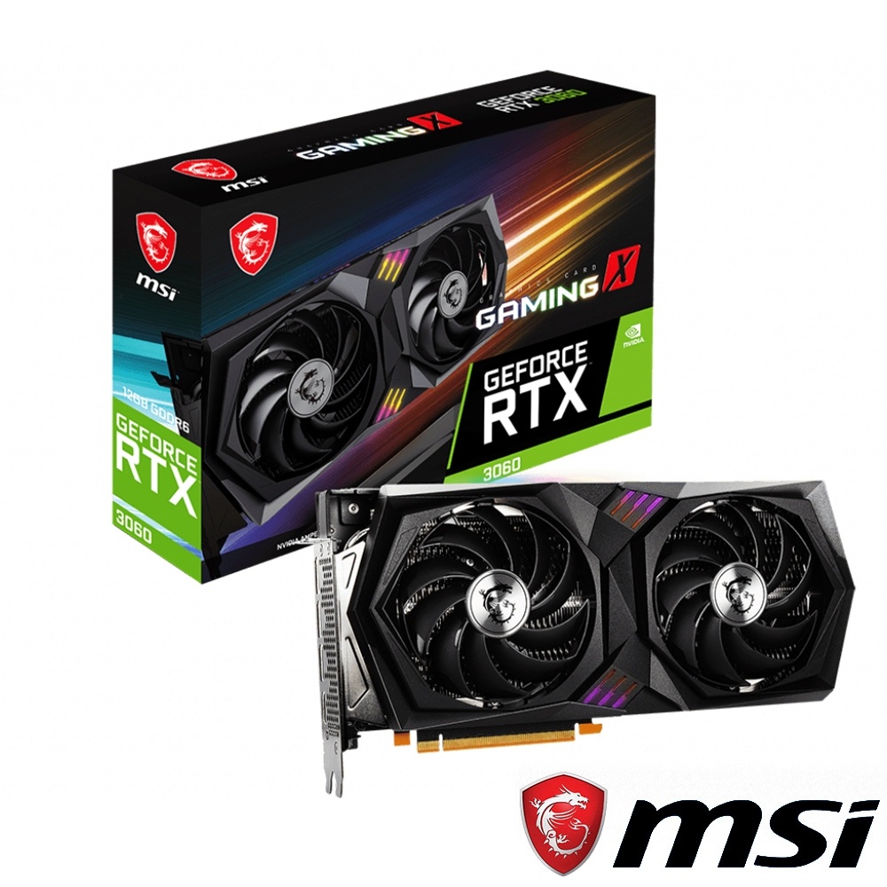 MSI GeForce RTX 3060 GAMING X TRIO 12G 未鎖 九成新