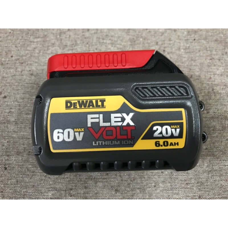 台灣公司貨 得偉 DEWALT 鋰電池 60V 2.0ah ( 20V - 6.0ah ) DCB606 滑軌式