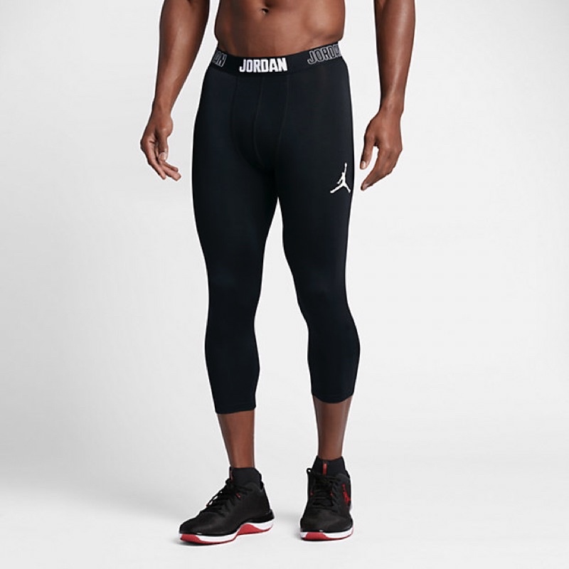 Jordan AJ Compression Three-Quarter 男款訓練緊身長褲 814656-010尺寸2XL