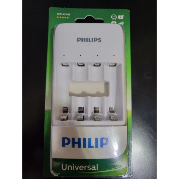 PHILIPS 充電電池 鎳氫電池 飛利浦 USB充電器＋四顆三號電池