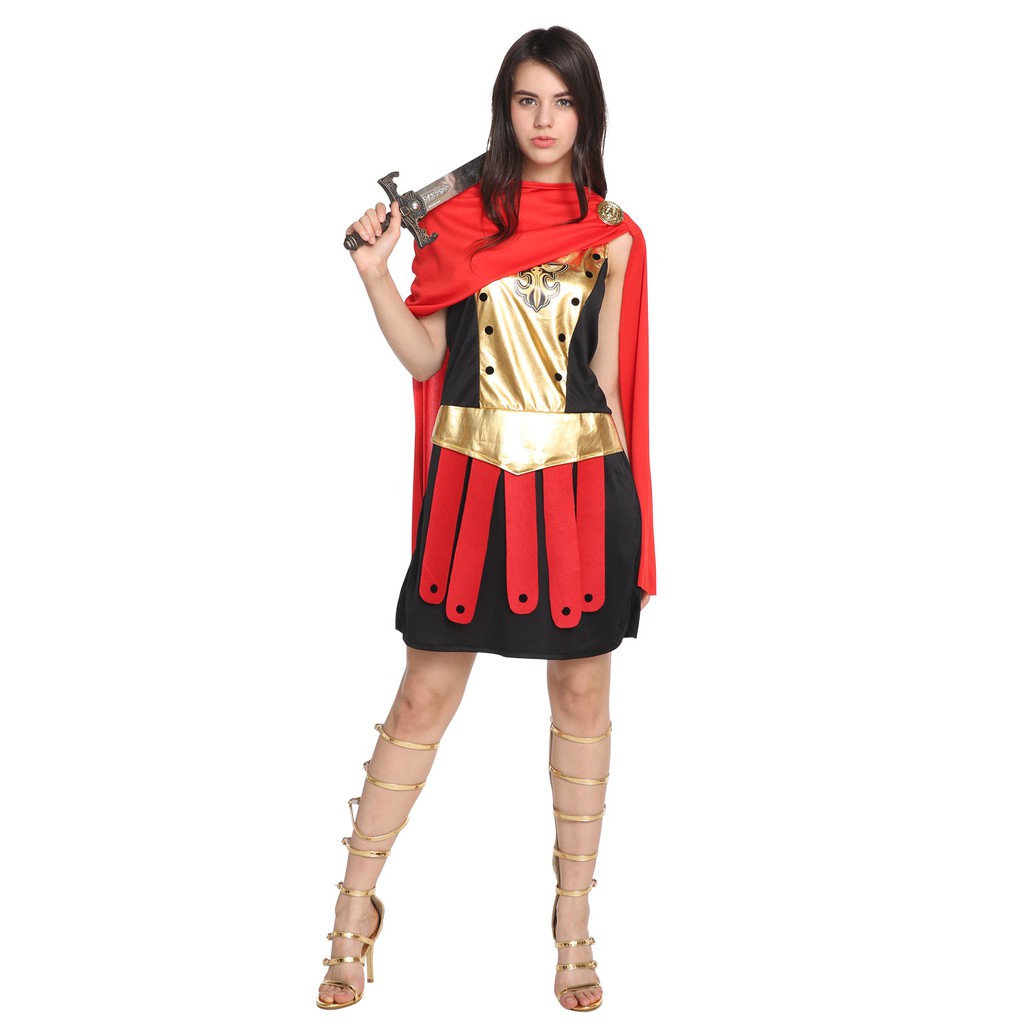 現貨台灣-萬聖節服裝,羅馬戰士服裝,大人變裝服/古羅馬服裝/性感羅馬女戰士