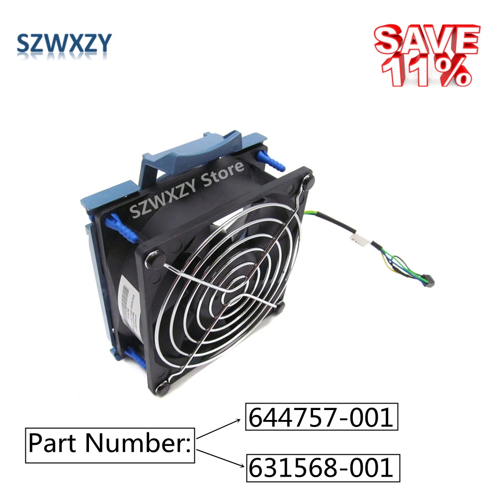 Szwxzy 惠普原版 644757-001 4u G7 ML110 92MM x 38MM 系統風扇組件 631568