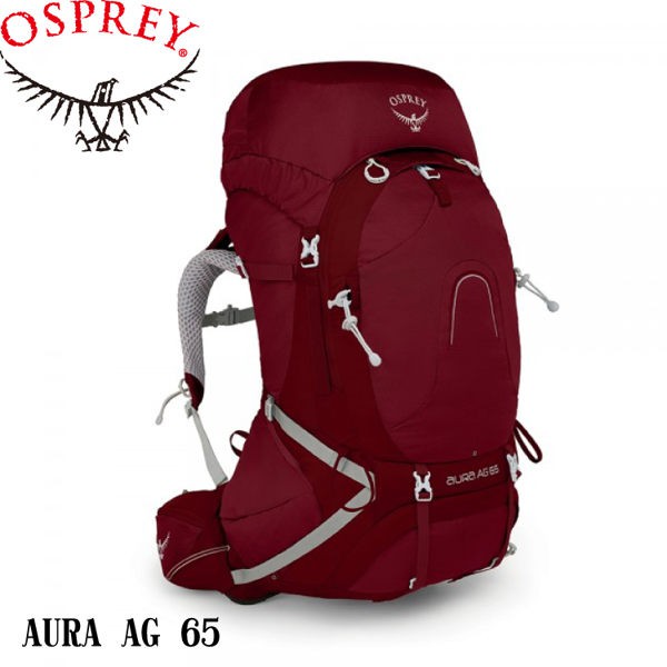 【OSPREY 美國 AURA AG 65 女款《輻射紅》S】登山包/登山/健行/自助旅行/雙肩背包/悠遊山水