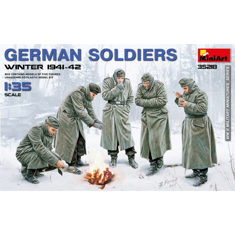 【小短腿玩具世界】MiniArt 35218 二戰 德國士兵 (1941-42年 冬裝) 5人形 1/35