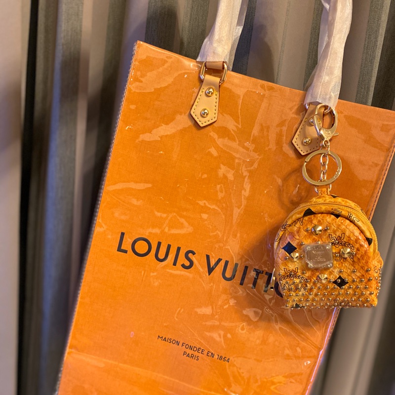 全新預購 Louis Vuitton MCM卯釘後揹包小吊飾 路易威登 精品紙袋改造 紙袋製作 材料包