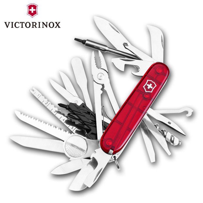 瑞士維氏 Victorinox 49用 瑞士刀 SwissChamp XLT 1.6795.XLT 53504 紅色