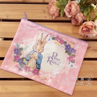 日本製Peter Rabbit彼得兔花園拉鍊收納袋/化妝包--秘密花園