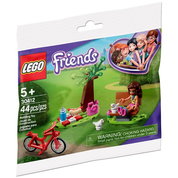 樂高 Lego 公園 野餐 30412 人偶 積木 禮物 親子 Friends Polybag 熱狗 腳踏車 鴿子 椅子
