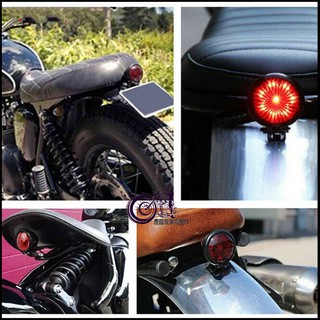 【慶隆機車】復古改裝尾燈 LED金屬 圓形梅花剎車燈 貝茲尾燈 檔車 野狼 愛將 雲豹 MY150 金旺 KTR