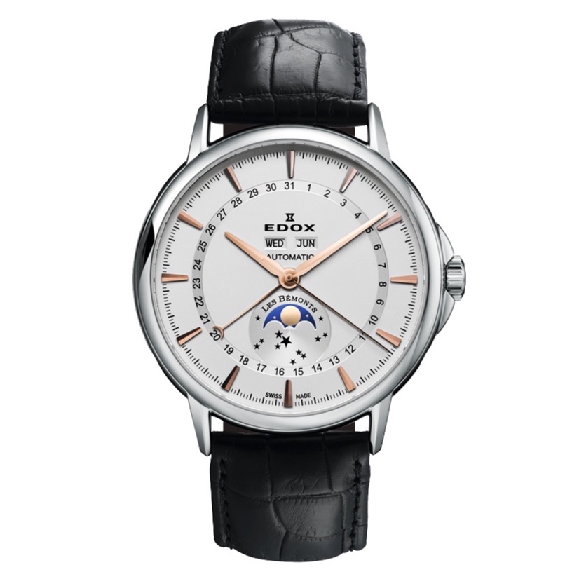 【高雄時光鐘錶】EDOX 伊度 E90004.3.AIR 薄曼系列Les Bemonts 130週年機械錶 女錶手錶
