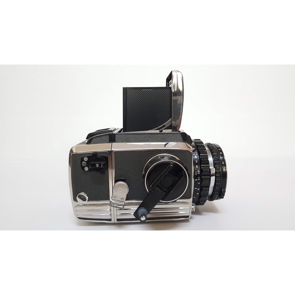 古董相機 日本製 zenza bronica s2 相機 上方觀景窗有裂痕